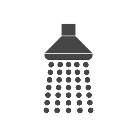 Shower vector icon, Single flat iconのイラスト素材