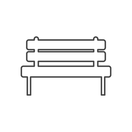 Vector simple icon, Bench iconのイラスト素材