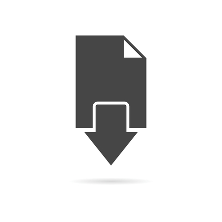 Download icon, Upload buttonのイラスト素材