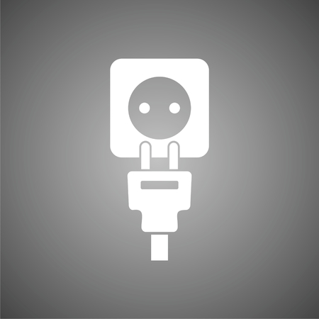 Plug socket and cord, Wire, socket and electric plugのイラスト素材