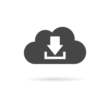 Download icon, Upload buttonのイラスト素材