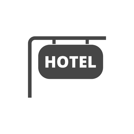 Info board vector icon, Hotel iconのイラスト素材