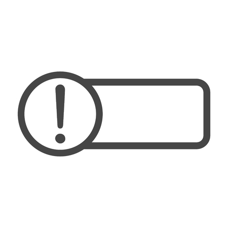 Text box and exclamation markのイラスト素材