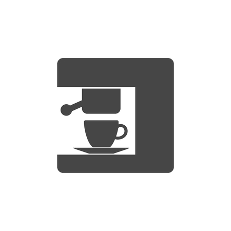Coffee maker machine simple icon, Coffee maker iconのイラスト素材
