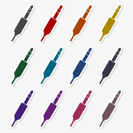 Jack audio input iconのイラスト素材