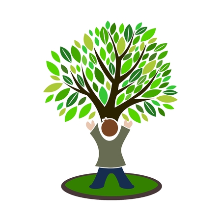Child Tree Iconのイラスト素材