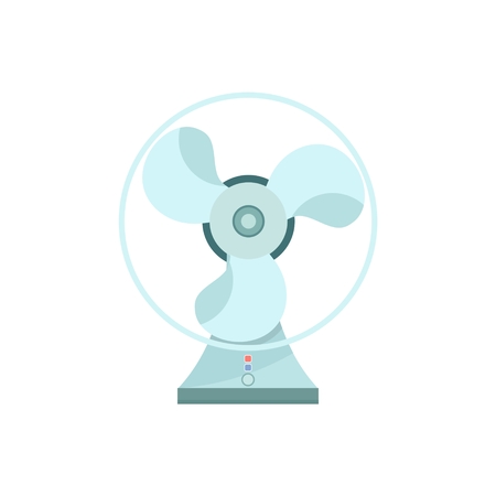 Fan icon illustration, flat icon fan or ventilatorのイラスト素材