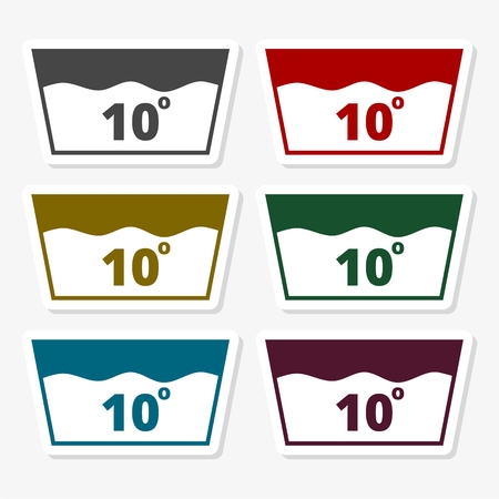 Wash icon at 10のイラスト素材