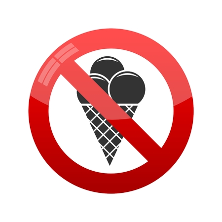 No ice cream symbolのイラスト素材