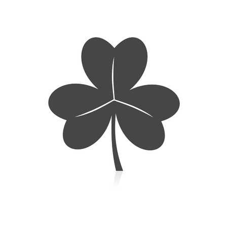 Vector set of cloversのイラスト素材