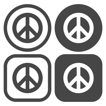 Peace sign - flat iconのイラスト素材
