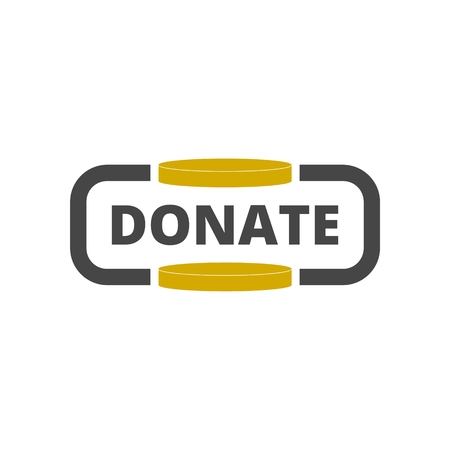 Donate sign iconのイラスト素材