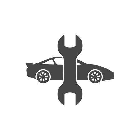 Auto service and repair iconのイラスト素材