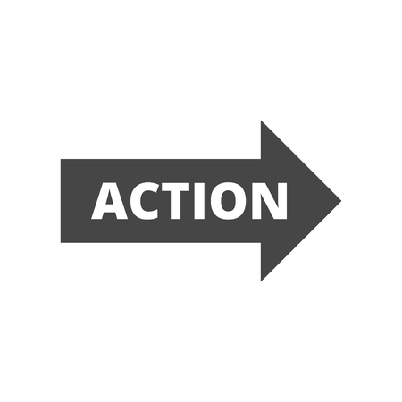 Action sign icon, Vector Illustrationのイラスト素材