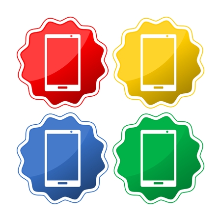 Mobile phone iconsのイラスト素材