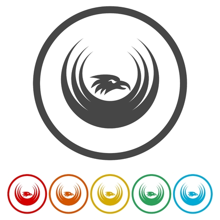 Eagle icon illustration template.のイラスト素材
