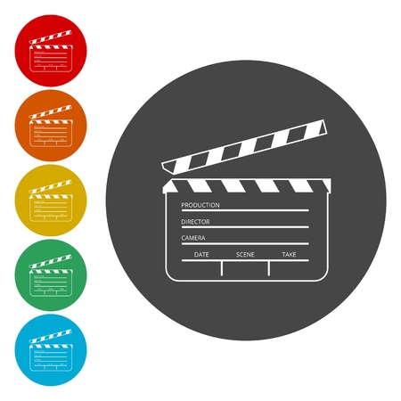 Simple movie flapのイラスト素材