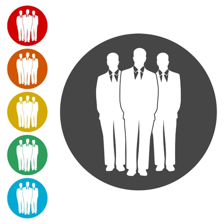 Clients sign icon. Group of people symbolのイラスト素材