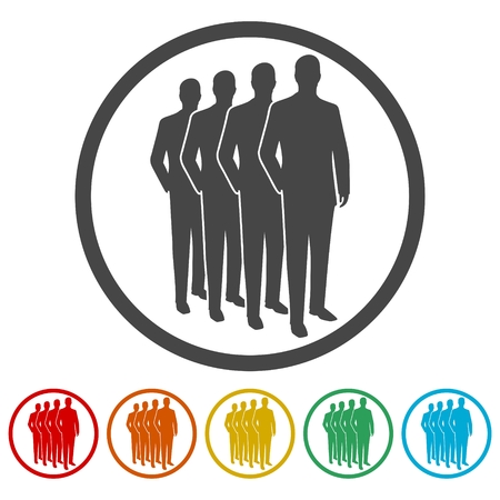 Clients sign icon. Group of people symbolのイラスト素材
