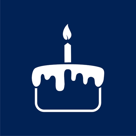 Birthday cake icon - vector Illustrationのイラスト素材