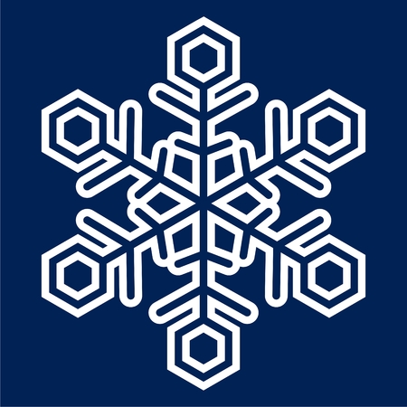 Abstract snowflakes icon - vector Illustrationのイラスト素材