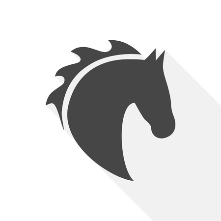 Vector illustration of horse head iconのイラスト素材