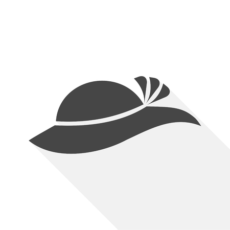Elegant woman hat icon - Illustrationのイラスト素材