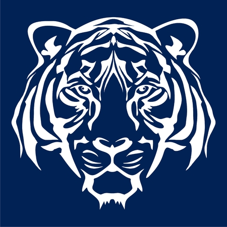 Tiger animal face icon - Illustrationのイラスト素材