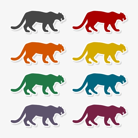 Panther icon design - illustrationのイラスト素材