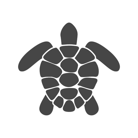 Turtle silhouette icon - Illustrationのイラスト素材