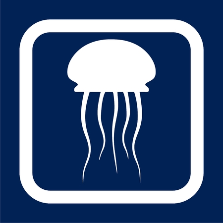 Isolated jellyfish icon - Illustrationのイラスト素材