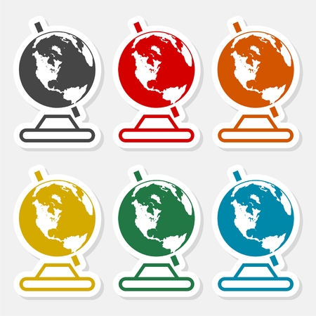Vector school Globe icon - Illustrationのイラスト素材