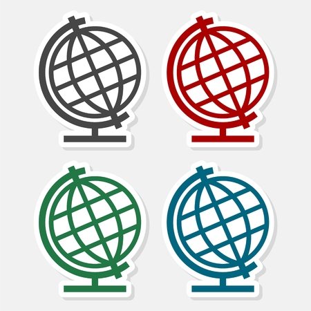 Vector school Globe icon - Illustrationのイラスト素材