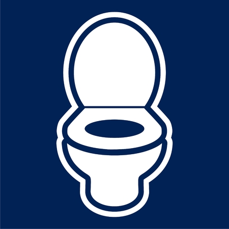 Toilet bowl illustration.のイラスト素材