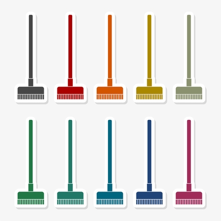 Floor brush icon Vector illustration.のイラスト素材