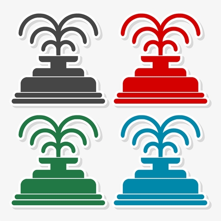 Park fountain icon - Vector illustration.のイラスト素材