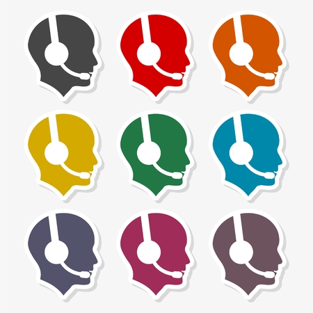 Phone customer service icon vector illustrationのイラスト素材