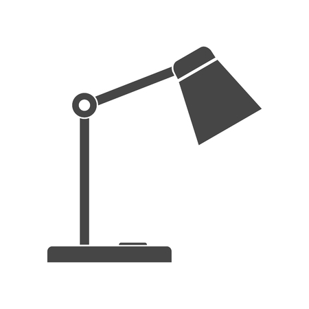 Desk lamp icon vector on white background Illustration.のイラスト素材