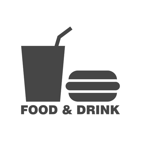 Foods and Drinks Icon - Illustrationのイラスト素材