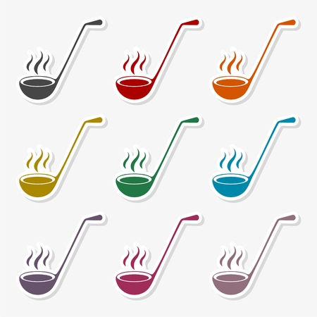 Ladle Icon Flat Graphic Design - Illustrationのイラスト素材