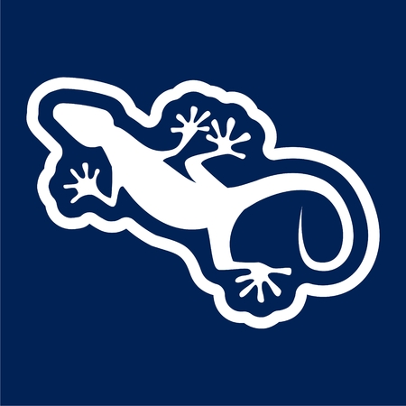 Lizard icon vector Illustrationのイラスト素材