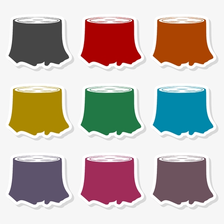 Stump icon vector illustrationのイラスト素材