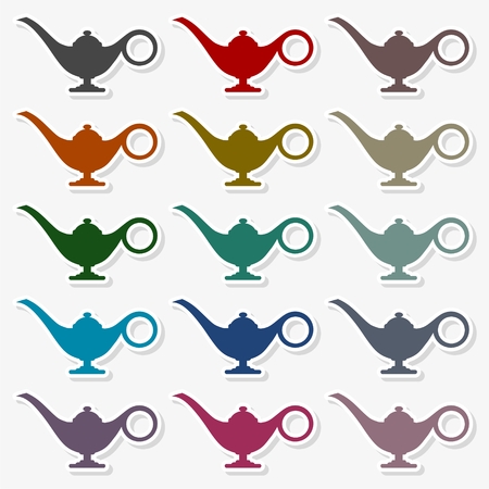 Magic lamp - Vector illustration.のイラスト素材