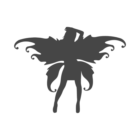 Fairy icon flat graphic design illustration.のイラスト素材