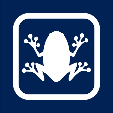 Frog icon Illustrationのイラスト素材