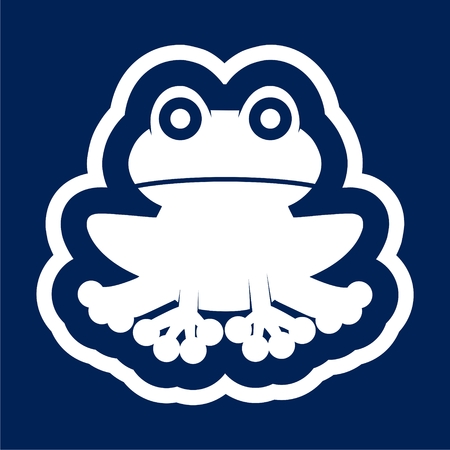 Frog icon Illustrationのイラスト素材