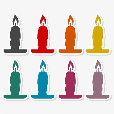 Candle sign - Illustrationのイラスト素材