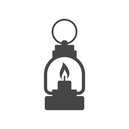 Glowing Camping Lantern - Illustrationのイラスト素材