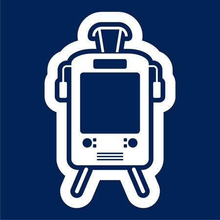 Train icon, Streetcar Symbolのイラスト素材