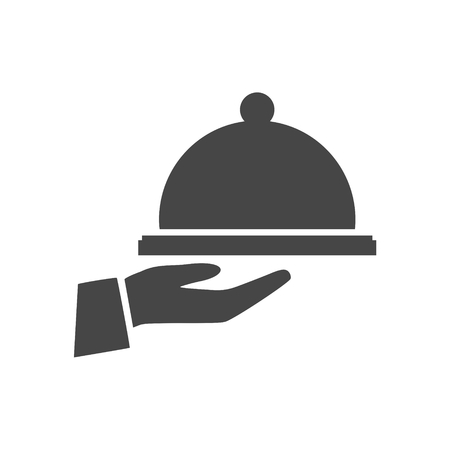 Food serving tray - Vector illustration.のイラスト素材